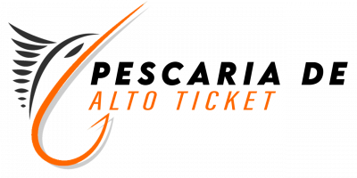 logo pescaria preto laranja